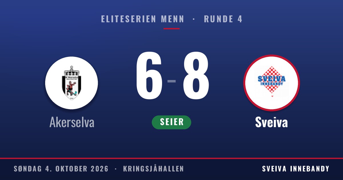 Resultat: Akerselva 6, Sveiva 8