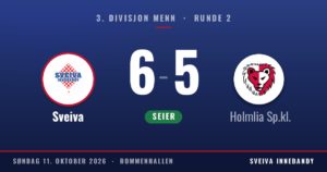 Resultat: Sveiva 6, Holmlia Sp.kl. 5