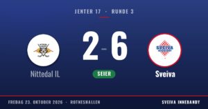 Resultat: Nittedal IL 2, Sveiva 6