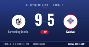 Resultat: Lørenskog Innebandyklubb 9, Sveiva 5