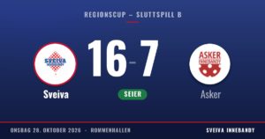 Resultat: Sveiva 16, Asker 7